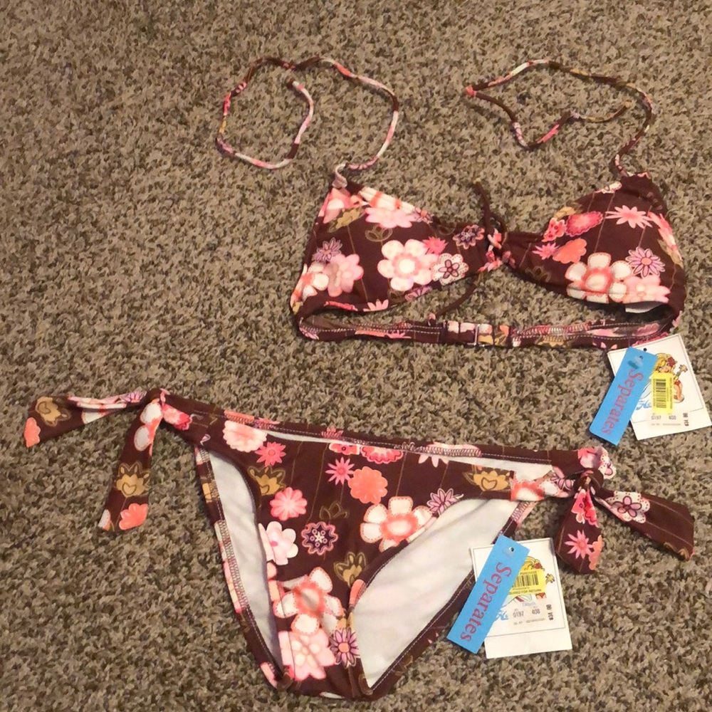 Brown and pink bikini - Picture 2 of 6